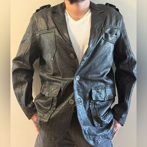 Genuine Leather Blazer style jacket